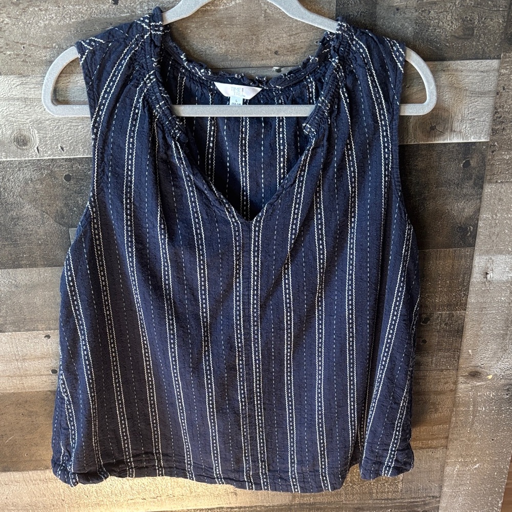 Time & Tru Striped Tank Top
